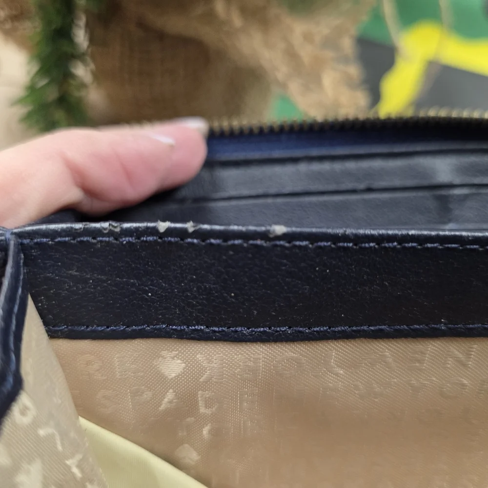 Kate Spade Blue Plaid Wallet - Picture 4 of 9
